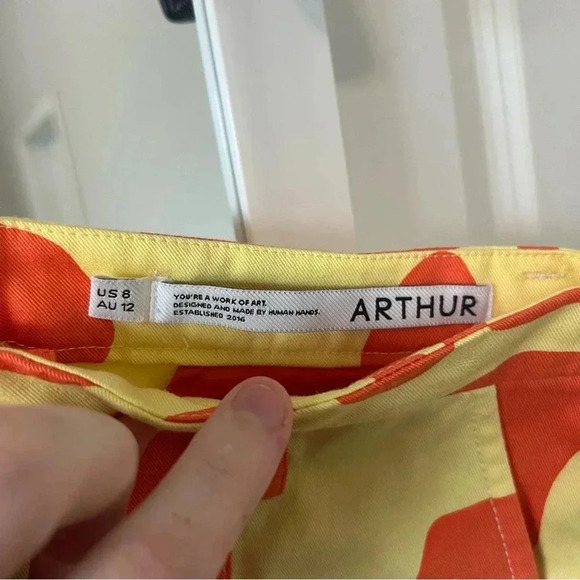 958 Arthur MID RISE FLARE PANT IN TEQUILA SUNRISE - Picture 5 of 5